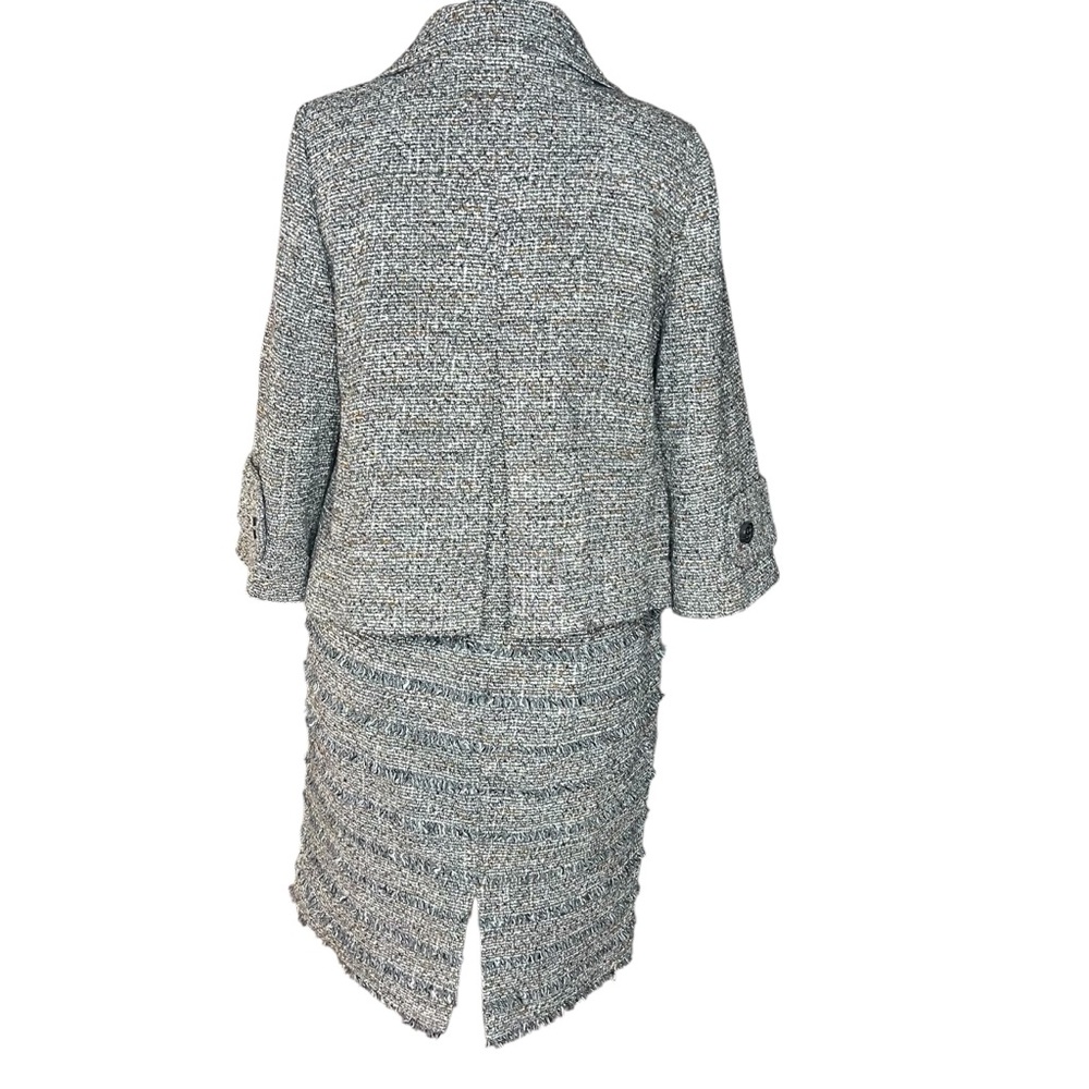 CLASSIQUES ENTIER ATELIER Women’s Woolblend Grey Tweed  Skirt Suit L/12 - Picture 3 of 15